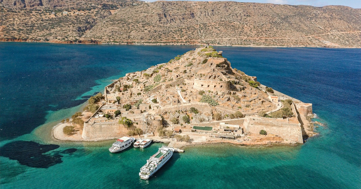 Spinalonga island from above